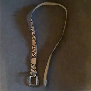 Snake skin belt